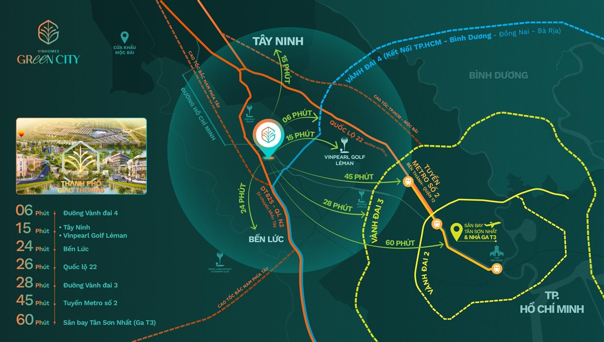 Vị trí dự án Vinhome Green City