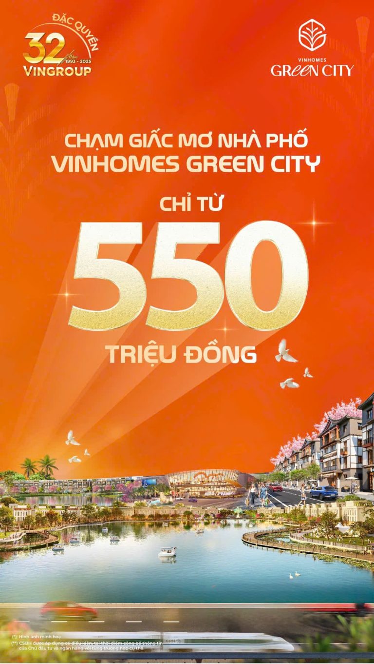 Bảng giá Vinhome Green City Long An