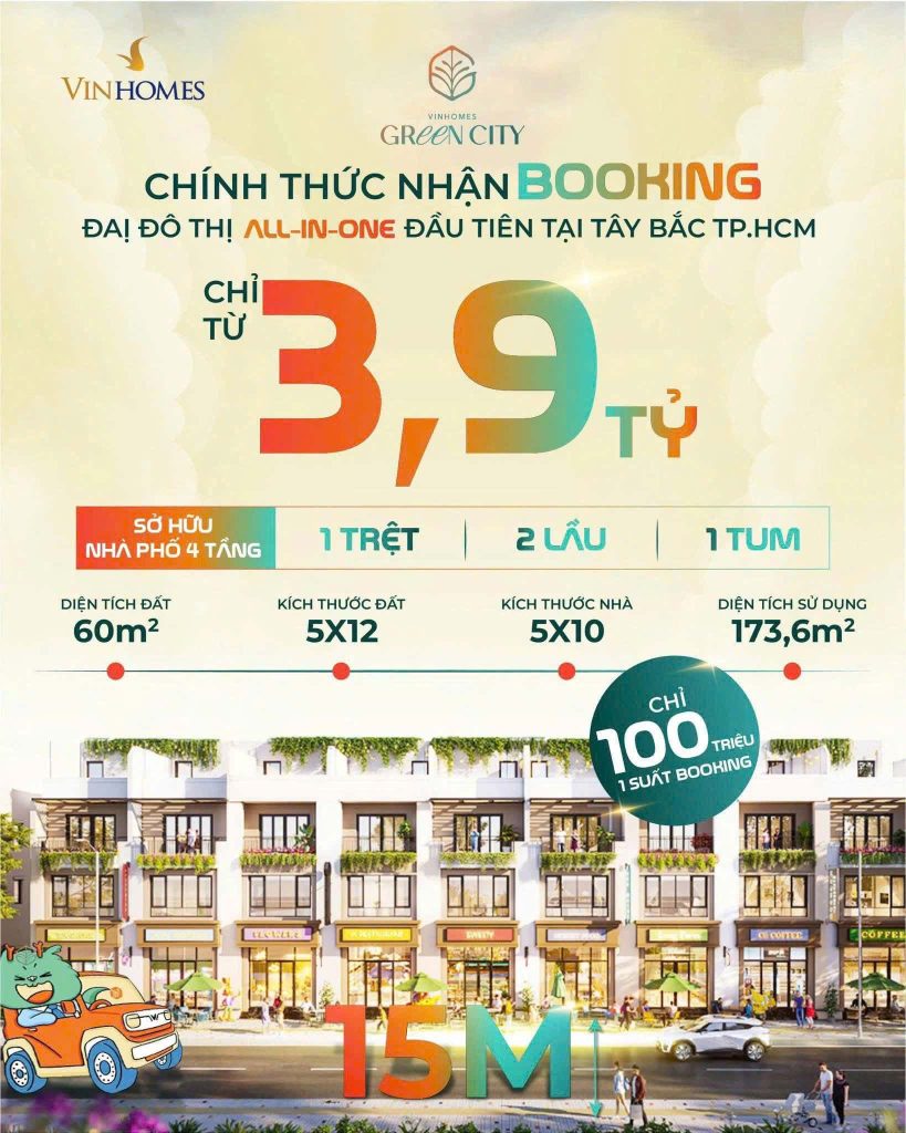 Bảng giá Vinhome Green City Long An