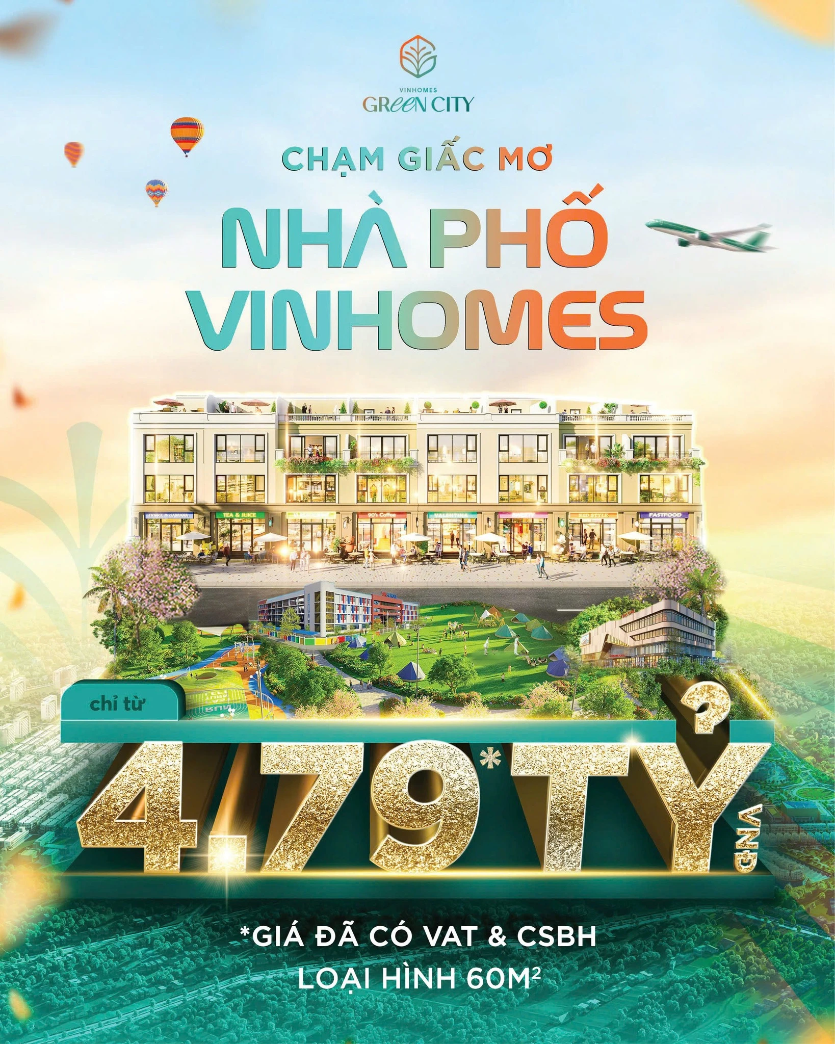 Bảng giá Vinhome Green City Long An